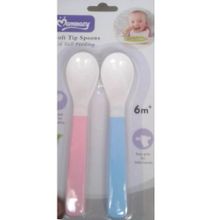 Mom Easy A Pair Of Baby Soft Tip Spoons